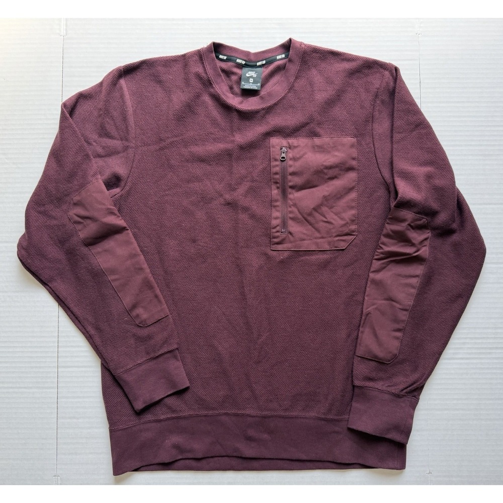 Nike sb Crewneck Sweatshirt Burgundy Maroon Men's Medium